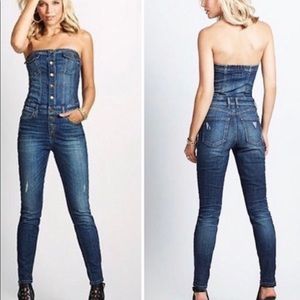 guess jean romper